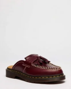 Adrian Leather Mules -lipokkaat in Kirsikanpunainen