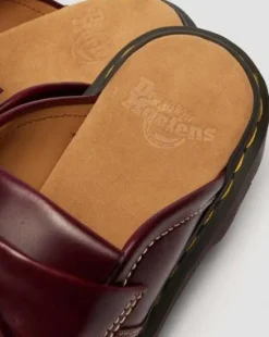 Adrian Leather Mules -lipokkaat in Kirsikanpunainen