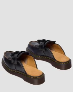 Adrian Leather Mules -lipokkaat in Musta