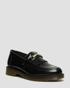Adrian Snaffle Smooth Leather -tupsuloaferit in Musta