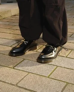 Adrian Snaffle Smooth Leather -tupsuloaferit in Musta