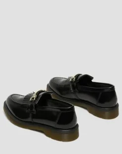 Adrian Snaffle Smooth Leather -tupsuloaferit in Musta