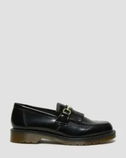 Adrian Snaffle Smooth Leather -tupsuloaferit in Musta