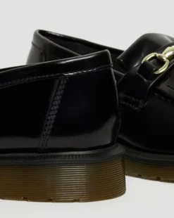Adrian Snaffle Smooth Leather -tupsuloaferit in Musta