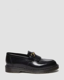 Adrian Snaffle Smooth Leather -tupsuloaferit in Musta