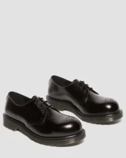 1461 Analine Leather Steel Toe -kengät in Musta