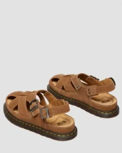 Archive Fisherman Suede -sandaalit in Vaalea Kellanruskea
