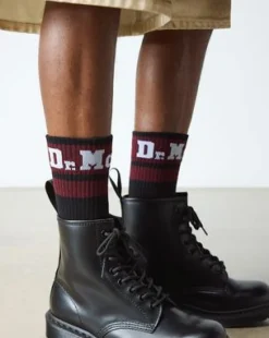 Athletic Logo Organic Cotton Blend -sukat in Musta