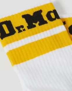 Athletic Logo Organic Cotton Blend -sukat in Valkoinen