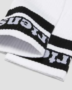 Athletic Logo Organic Cotton Blend -sukat in Valkoinen