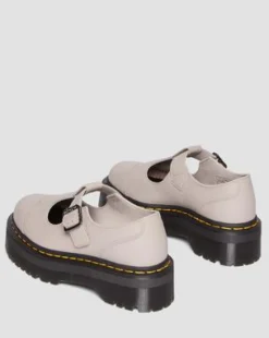Bethan Pisa Leather Platform Mary Jane -kengät in Vintage Taupe