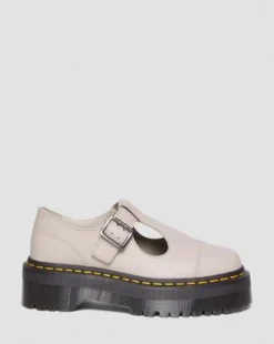 Bethan Pisa Leather Platform Mary Jane -kengät in Vintage Taupe
