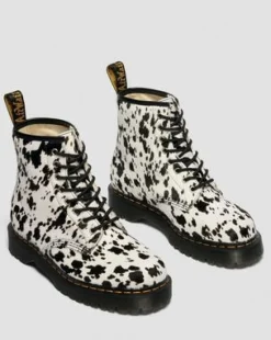 1460 Bex Dalmatian Hair On Leather -maiharit in Kerma & Musta