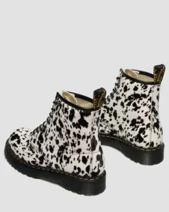 1460 Bex Dalmatian Hair On Leather -maiharit in Kerma & Musta