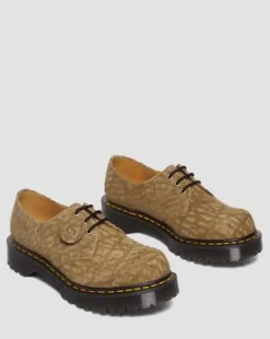 1461 Bex Made in England Emboss Suede Oxford-kengät in Savannah Tan