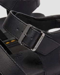 Blaire Athena Leather Strap -sandaalit in Musta