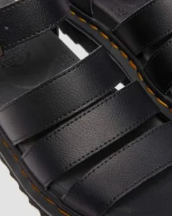 Blaire Athena Leather Strap -sandaalit in Musta