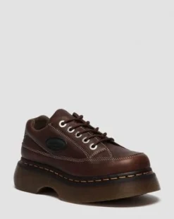 Buzz 5-Eye Grizzly Leather -kengät in Tummanruskea