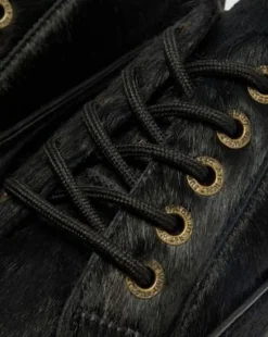 Buzz 5-Eye Hair On Leather -kengät in Musta