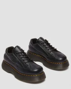 Buzz 5-Eye Milled Nappa Leather -kengät in Musta