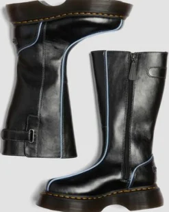 Buzz Hi Gloss Leather -saappaat in Musta