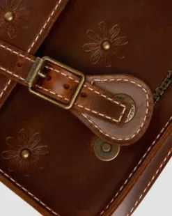 18 cm Mayhem Leather -olkalaukku in Gyldenbrun