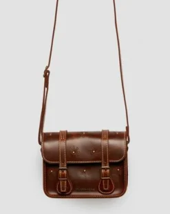 18 cm Mayhem Leather -olkalaukku in Gyldenbrun