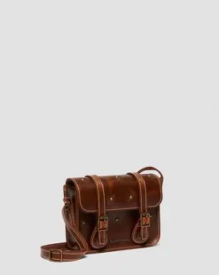 18 cm Mayhem Leather -olkalaukku in Gyldenbrun