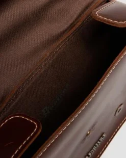 18 cm Mayhem Leather -olkalaukku in Gyldenbrun