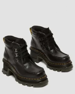 Corran 3-Eye Atlas Leather Heeled -maiharit in Musta