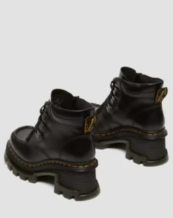 Corran 3-Eye Atlas Leather Heeled -maiharit in Musta