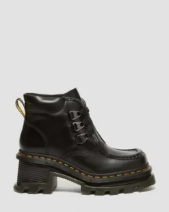 Corran 3-Eye Atlas Leather Heeled -maiharit in Musta