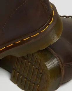 1460 Crazy Horse Leather Lace Up Boots in Ruskea