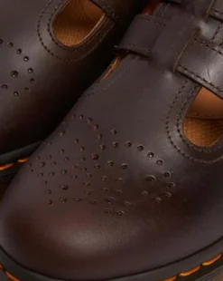 8065 Crazy Horse Leather Mary Jane -kengät in Tummanruskea