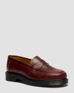 Delapre Penny -loaferit in Burgundi