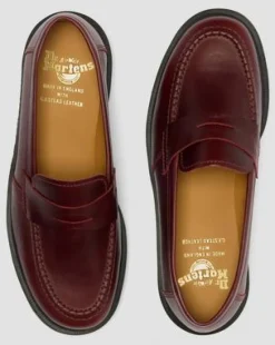 Delapre Penny -loaferit in Burgundi