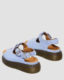 Dunnet Flower Buttersoft Leather -sandaalit in Cornflower Blue