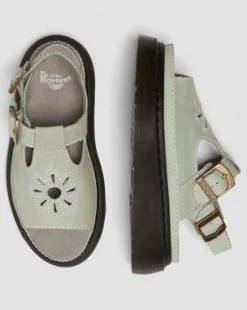 Dunnet Flower Buttersoft Leather -sandaalit in Salvianvihreä