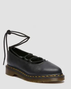 Elphie Ii Virginia Leather Ballet -kengät in Musta