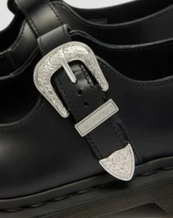 Elphie Mary Jane Atlas Leather -kengät in Musta