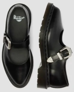 Elphie Mary Jane Atlas Leather -kengät in Musta