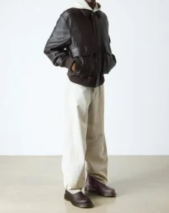 2976 Faux Fur Lined Grizzly Leather Chelsea -nilkkurit in Tummanruskea