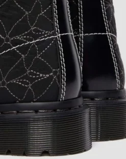 1460 Frill Leather Lace Up -maiharit in Musta