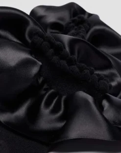 Frill Organic Cotton Blend -sukat in Musta