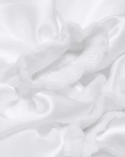 Frill Organic Cotton Blend -sukat in Valkoinen