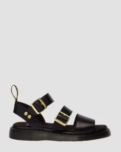 Gryphon Atlas Leather Gladiator -sandaalit in Musta