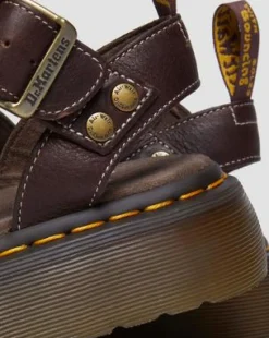 Gryphon Quad Grizzly Leather -sandaalit in Tummanruskea