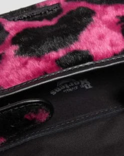 7 Inch Hair-On Cow Print Crossbody -laukut in Thrift Pink