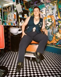 Jadon Max Buttero Leather Platform -maiharit in Musta