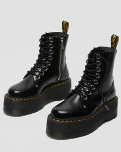 Jadon Max Buttero Leather Platform -maiharit in Musta